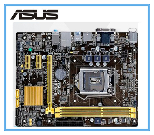 original motherboard ASUS H81M-E H81 LGA 1150 DDR3 i3 i5 i7 16G SATA3 USB2.0 USB3.0 Desktop motherboard Free shipping