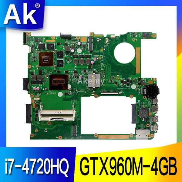 AK GTX960M-4GB G771JW Motherboard with i7-4720HQ For ASUS ROG G771JM G771JK G771J G771 Laptop Mainboard Motherboard test OK