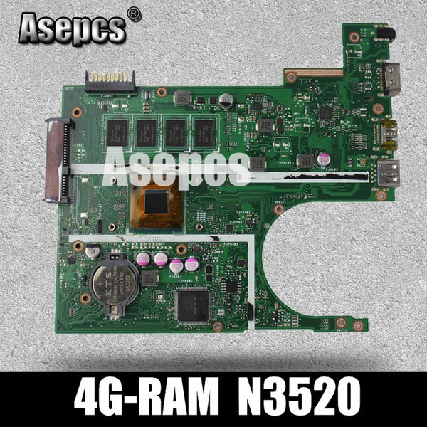 Asepcs X200MA Laptop motherboard for ASUS X200MA F200MA Test original motherboard 4G-RAM N3520/3530 CPU