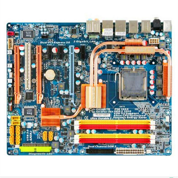 For Gigabyte GA-EP45-DS4 Original Used Desktop Motherboard EP45-DS4 P45 Socket LGA 775 DDR2 ATX On Sale