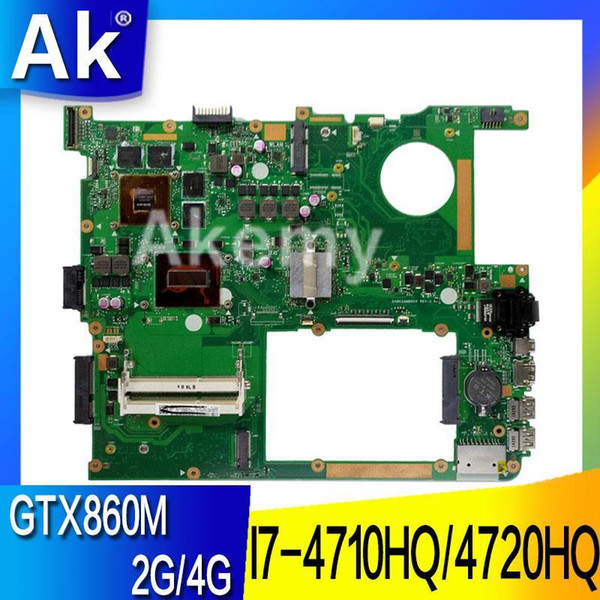 AK G771JM Laptop motherboard for ASUS G771JM G771JW G771J G771 Test original mainboard I7-4710HQ/4720HQ GTX860M-2G/4G EDP