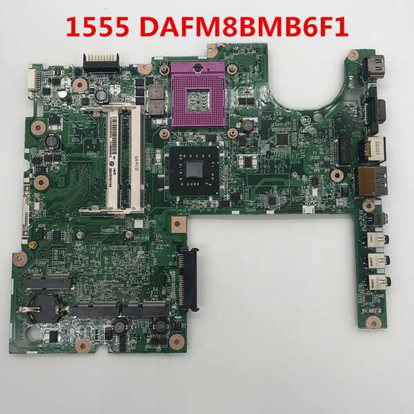 High quality For 1555 Laptop motherboard DAFM8BMB6F1 GM45 DDR2 100% full Tested