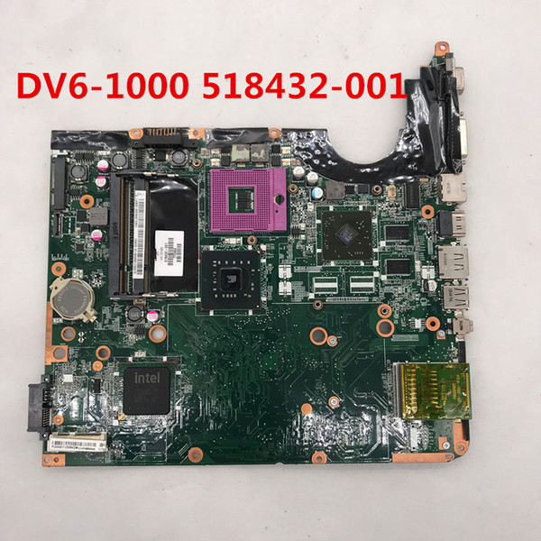 High quality For DV6 DV6-1000 DV6T Laptop motherboard 518432-001 Intel P45 DDR3 100% full Tested