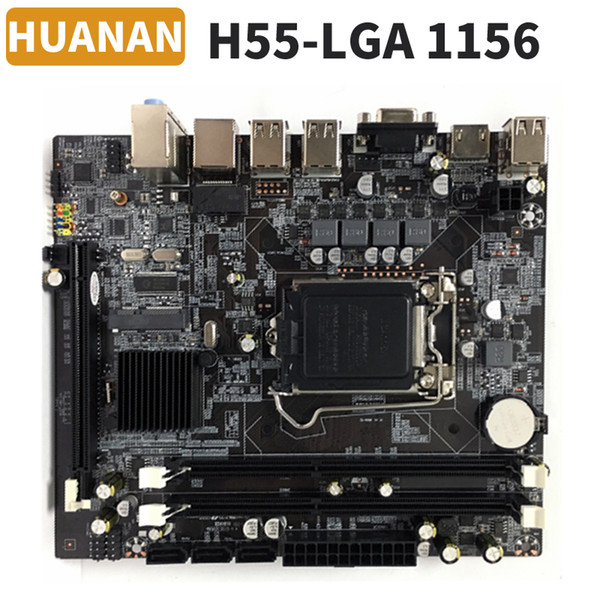 HUANAN Intel chipset H55 PC LGA1156 Computer Desktop Motherboard DDR3 Double USB 2.0 LGA 1156 Motherboard