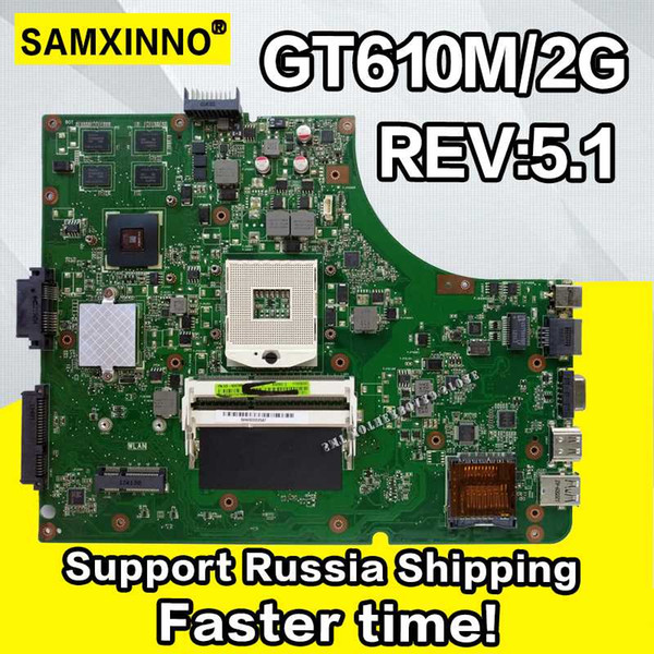 K53SD Motherboard GT610M 2GB REV5.1 RAM For ASUS A53S K53S X53S laptop Motherboard K53SD Mainboard 100% ok