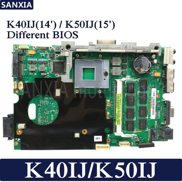 KEFU K40IJ Laptop motherboard for ASUS K40IJ K50IJ K60IJ X5DIJ K40AB K50AB K40 K50 Test original mainboard