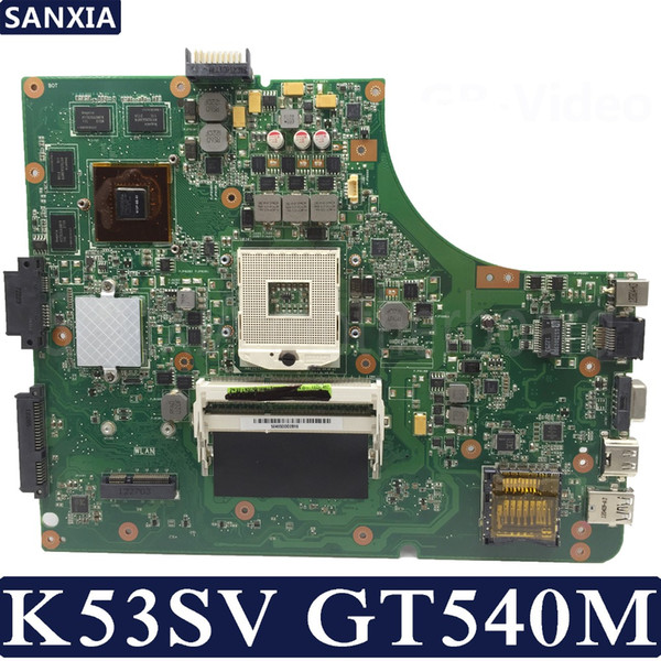 KEFU K53SV Laptop motherboard for ASUS K53SM K53SC K53S K53SJ P53SJ A53SJ Test original mainboard REV2.1/2.4/3.0/3.1 GT540M