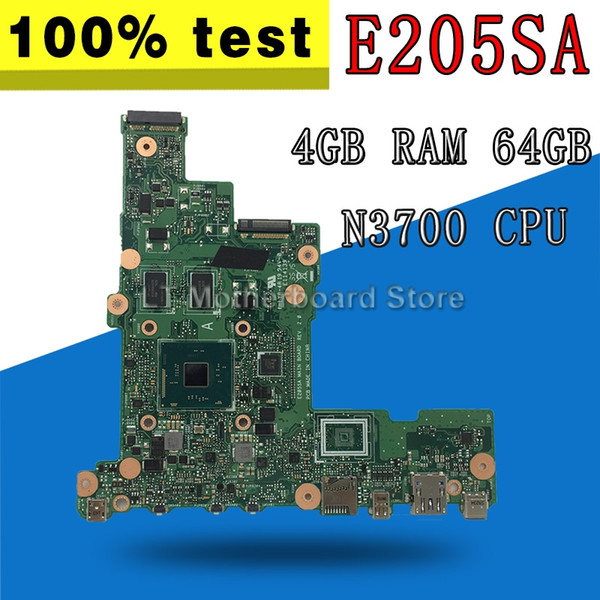 E205SA motherboard N3700 CPU 4GB RAM 64GB For ASUS E205S E205SA laptop motherboard mainboard TEST OK