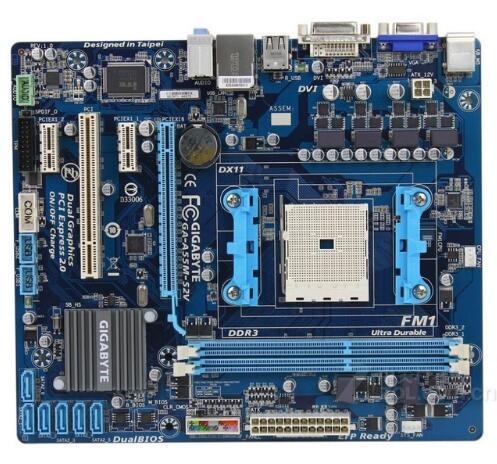 For Gigabyte GA-A55M-S2V original motherboard Socket FM1 DDR3 32GB desktop motherboard Free shipping