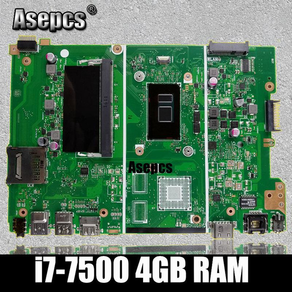 Asepcs X441UA Motherboard with 4G RAM i7-7500 For ASUS X441UV X441U F441U A441U X441UR Laptop MainboardMotherboard test 100% OK