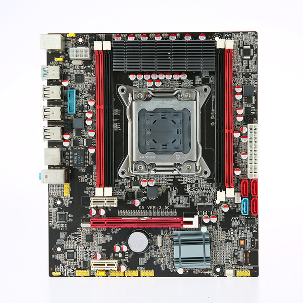 Runing E5 3.5C Motherboard MATX Motherboard SATA3.0 and USB3.0 Ports LGA2011 4 DIMM Slots DDR3 Memory Board Up to 64GB Mainboard