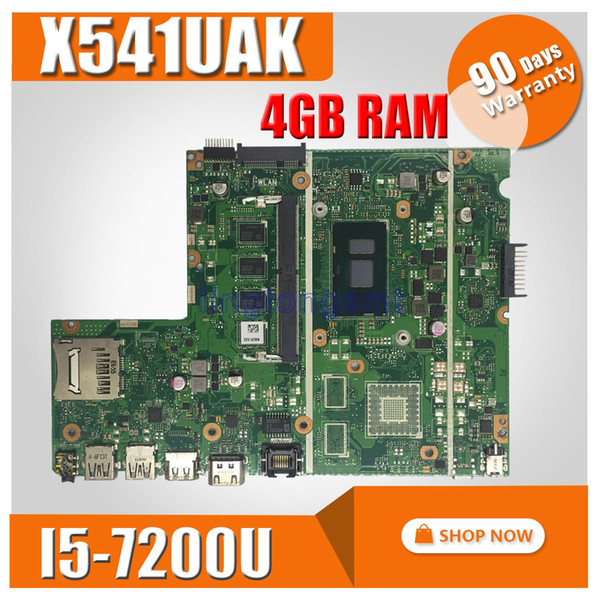 X541UAK MB._4G/I5-7200U/AS 4GB RAM X541UAK mainboard REV2.0 For ASUS X541UVK X541UA Laptop motherboard motherboard