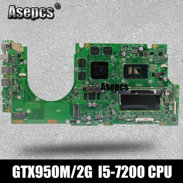 Asepcs with I5-7200U GTX950M/2GB 4GB/RAM UX510UXK laptop Motherboard For ASUS UX510 UX510UX UX510UXKUX510UW UX510UWK Motherboard