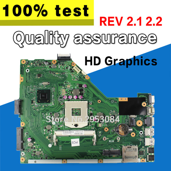 Original X55A REV.2.1 Laptop Motherboard for asus X55A series system board sjtnv pga989 ddr3 HM70 Integrated test before shiped