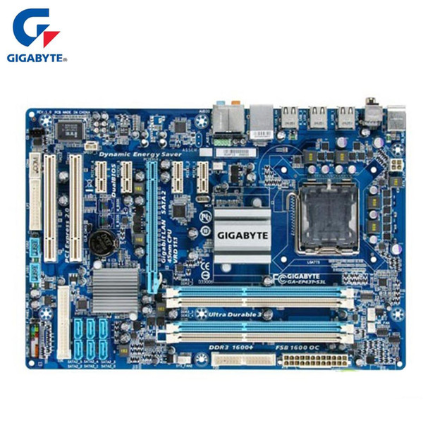 Gigabyte GA-EP43T-S3L 100% Original Motherboard LGA 775 DDR3 USB2.0 16G P43 EP43T-S3L Desktop Mainboard SATA II Systemboard Used