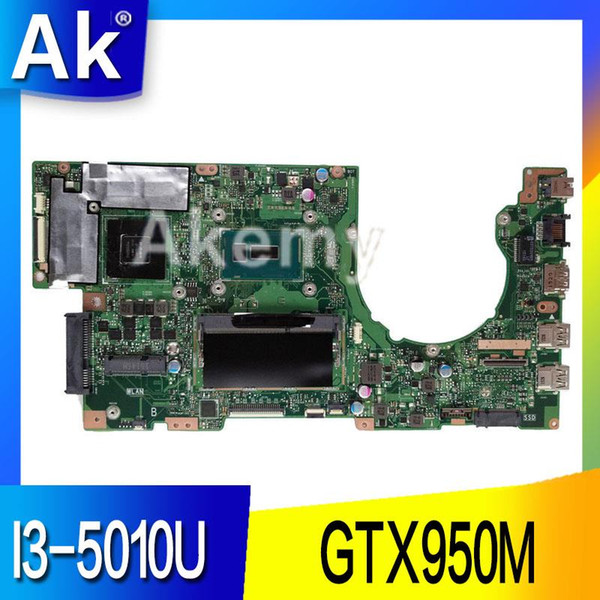 AK K501LX Laptop motherboard for ASUS V505L K501LX K501L K501 Test original mainboard 4G RAM I3-5010U GTX950M