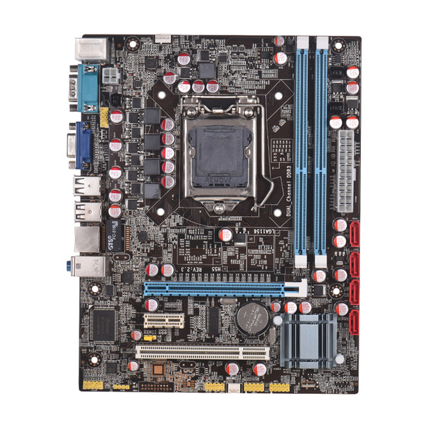 H55 Motherboard New LGA1156 DDR3 Supports I3 I5 I7 CPU Motherboard PCI-Express USB Ports Mainboard Main Board For Computer