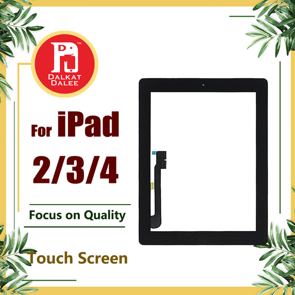 For iPad 2 3 4 5 6 Air 1 2 Screen Digitizer Glass Touch Panel Replacement Parts Assembly With Home Button Adhesive Sticker