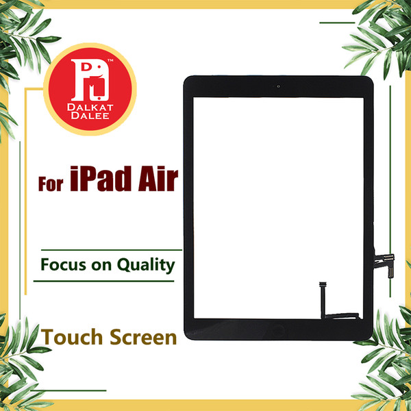 For iPad air 1 For ipad 5 Digitizer Screen Touch Screens Glass Assembly with Home Button Adhesive Glue Replacement Fix Parts A1474 A1475