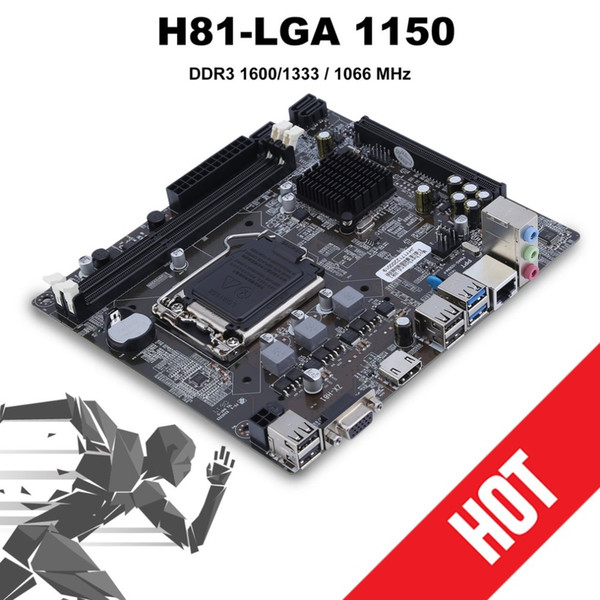 H81 Mainboard for Intel H81 LGA 1150 Socket Desktop Computer Mainboard Motherboard SATA 6Gb/s USB 2.0 Games DDR3 Mini-ITX