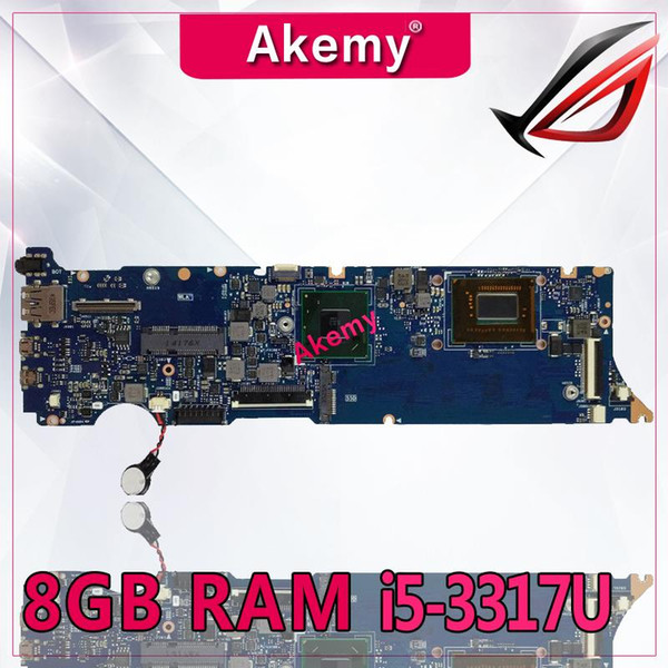 Akemy UX31A2 Laptop motherboard for ASUS UX31A UX31 Test original mainboard 8G RAM i5-3317U REV4.1