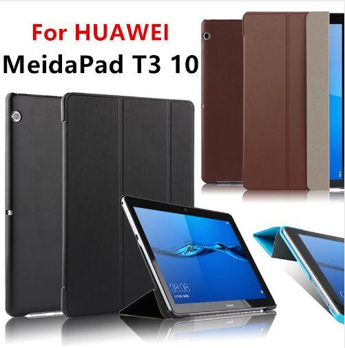 Folding stand case For Huawei Honor Play 2 PU Leather case For Huawei Mediapad T3 10 AGS-W09 AGS-L09 AGS-L03 Tablet Cases+ Stylus Pen