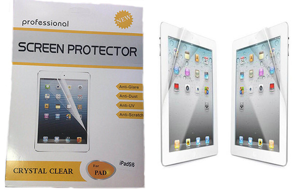 LCD Screen Protector Clear Screen Film with Retail Package for Ipad mini 1 2 3 4 Pro 9.7 10.5