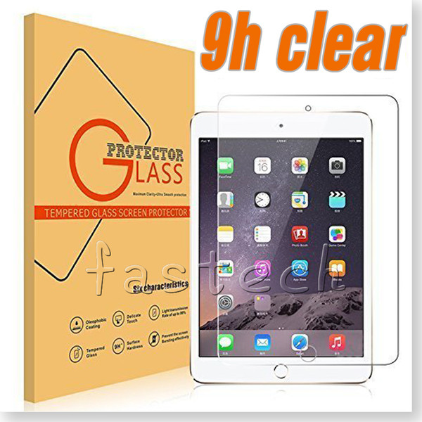 iPAD Tempered Glass Screen Protector For Ipad 2/3/4 Ipad mini Ipad Air Film Tablet Screen Protector 9H 0.3MM Tempered Glass Retail Package