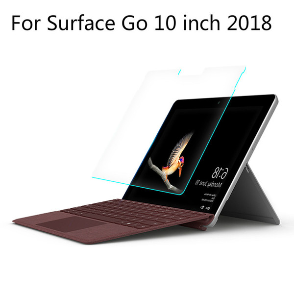 For Microsoft surface GO 10'' tablet PC 2.5D transparent tempered glass screen protector with retail package and free shipping