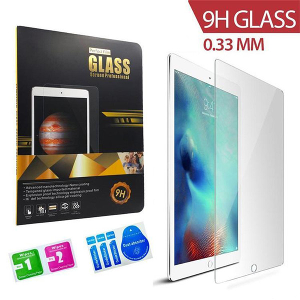 For iPad Pro 12.9 10.5 inch Screen Protector HD Clear Tempered Glass guard For New ipad 2 3 4 5 6 air 1 2 Pro mini 2 3 4 2017 retail box