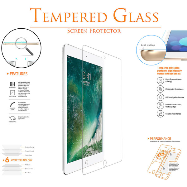 Premium TEMPERED GLASS Screen Protector Film for iPad 2 3 4 Air Mini 7.9 Pro 9.7 10.5 12.9