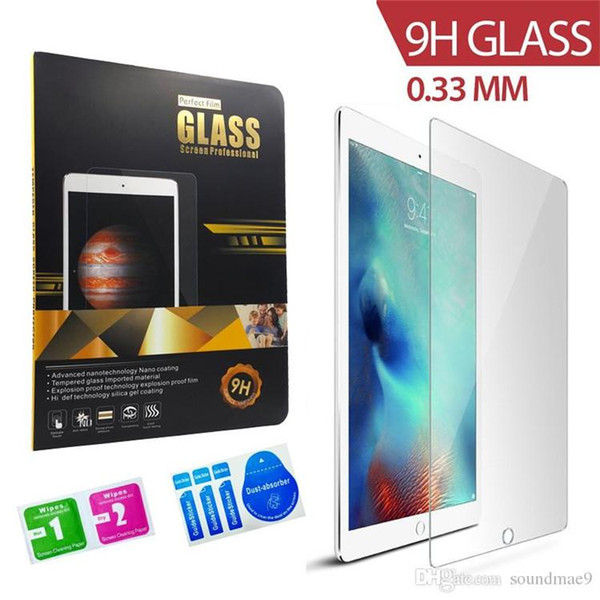 For iPad Pro 12.9 10.5 inch Screen Protector HD Clear Tempered Glass guard For New ipad 2 3 4 5 6 air 1 2 Pro mini 2 3 4 2017 retail box