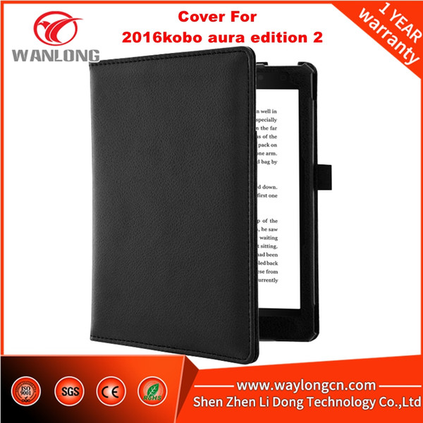 Wholesale Cover for 2016kobo aura edition 2 PU leather protecter cover case protective case for gift shipping free