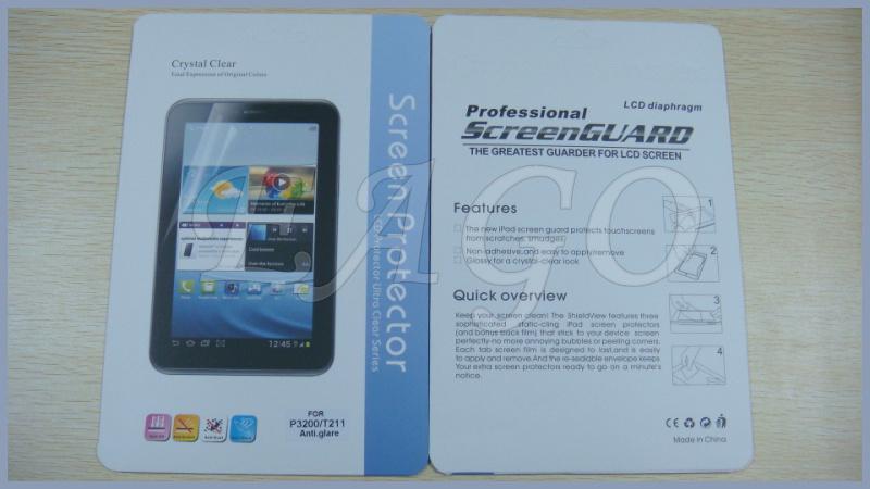 Clear Crystal Screen Protector Film Guard With Retail Package For Samsung Galaxy Tab 3 7