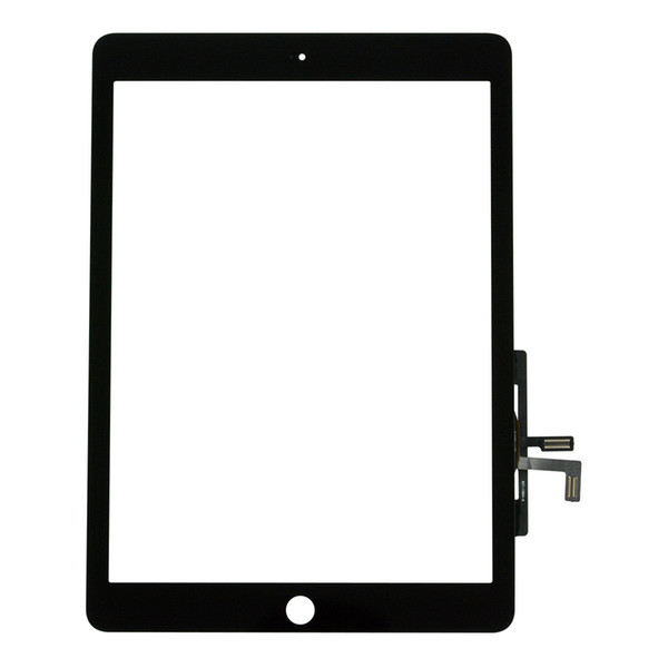 60PCS DHL Free For iPad 9.7 (2017 Version) ipad 5 ipad air A1822 A1823 A1474 A1475 Digitizer Touch Screen Outer Panel+Sticker+Camera Bracket