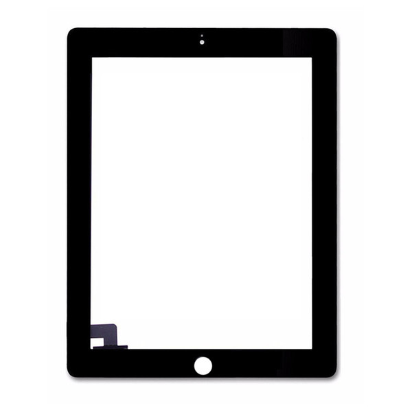 100PCS DHL Free For iPad 2 3 4 A1395 A1396/7 A1416 A1430 A1403 A1458 A1459 A1460 Digitizer Touch Screen Outer Panel+Sticker+Camera Bracket