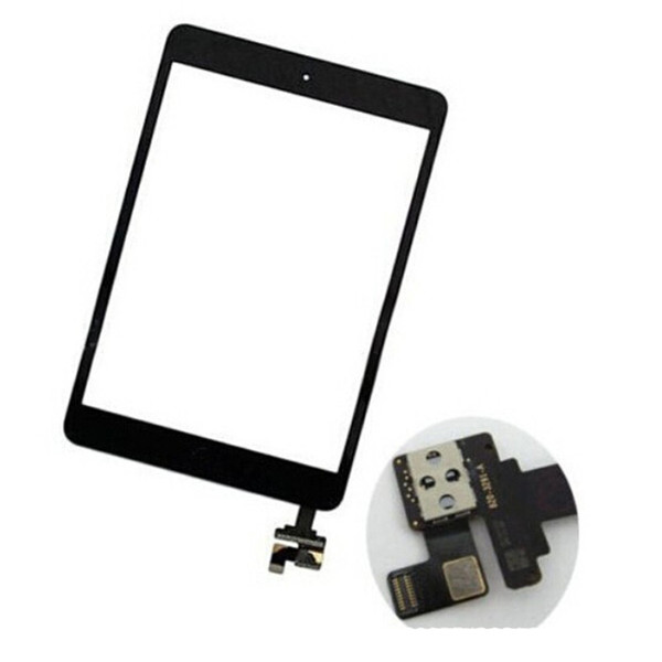 100% New Touch Screen Glass Panel with Digitizer with ic Connector Buttons for iPad Mini 2 STY190