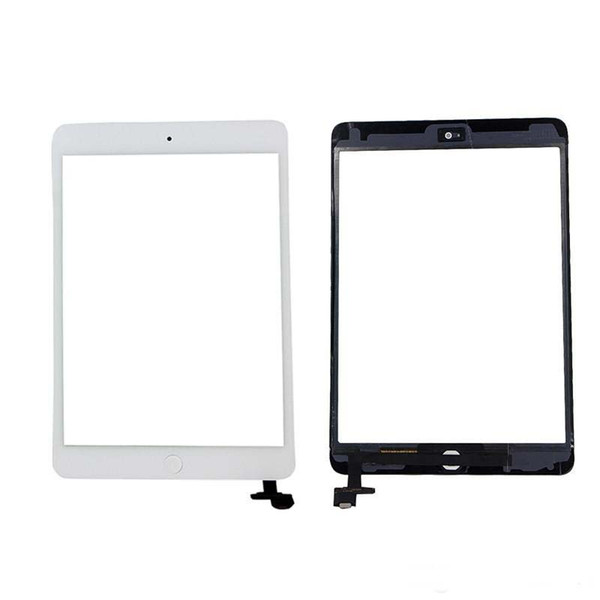 100% New Touch Screen Glass Panel with Digitizer with ic Connector Buttons for iPad Mini 2