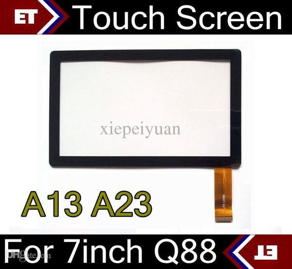 DHL 50PCS Brand New Touch Screen Display Glass Replacement For 7 Inch Q88 A13 A23 Tablet PC MID TC1