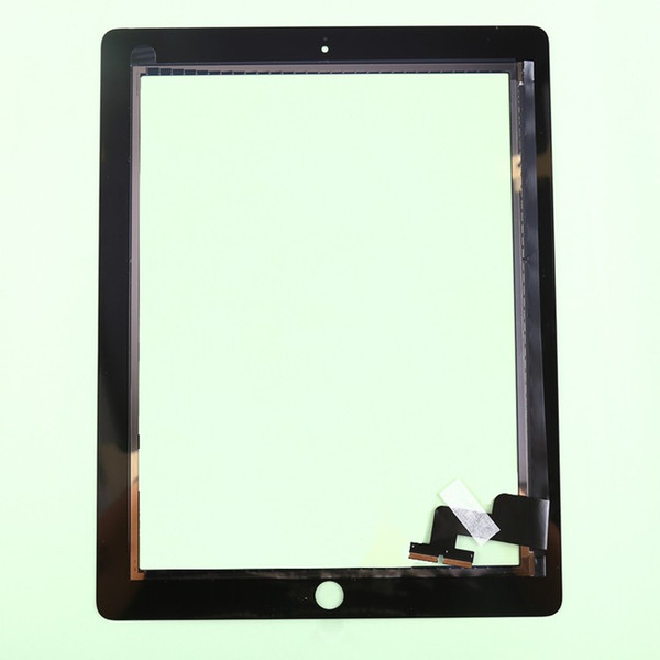 Original Front Glass For iPad 2 3 Touch Screen Digitizer Flex Cable Touch Panel with Home Button Assembly With Adhesive