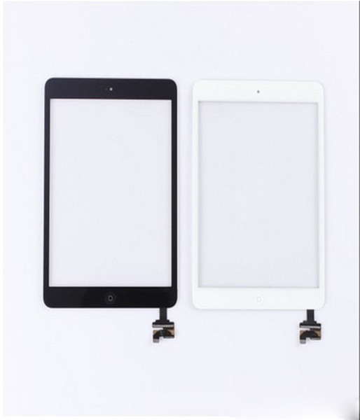 Touch Panel Complete Touch Screen Digitizer Assembley With IC For IPad Mini Mini 2 Touch Panel With Home Button Black White AF693 ipad 1 lcd