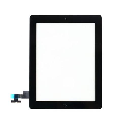 Black & White High Quality Front Touch Screen Glass Digitizer with Home button For iPad 2 3 4 Free Shipping