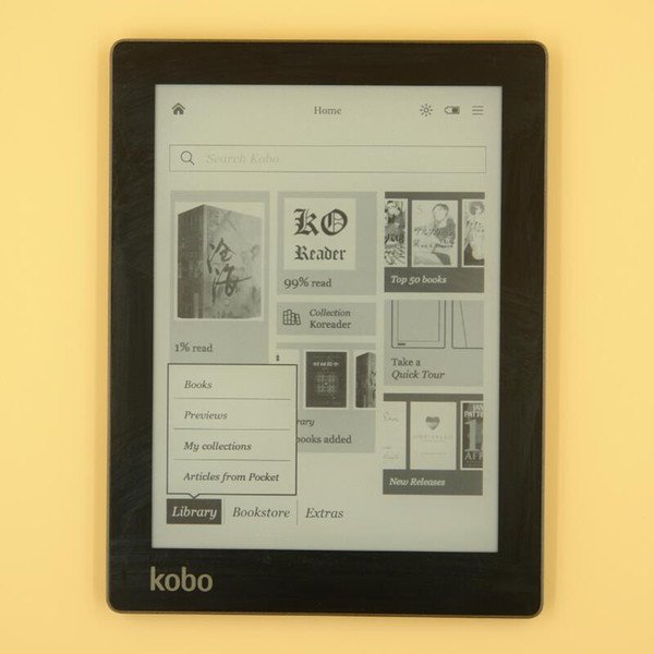 Kobo Aura N514 ereader e-ink 6 inch 1024x758 Built-in Front Light Reader WiFi 4GB