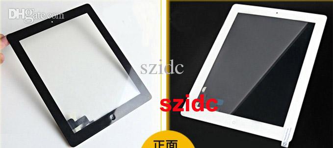 Black/White New Touch Screen Glass Digitizer Replacement FOR Apple iPad 2 Free DHL EMS FEDEX