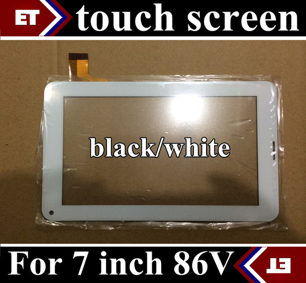 DHL 50X Replacement 7 inch original Touch Screen with Glass Digitizer for 7 inch Allwinner A33 A23 86V Phone Call Tablet PC black white TC6