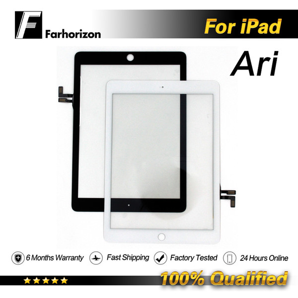 Wholesale Replacement Touch Screen Panel For iPad Air Touch screen Front Glass Replacement Tested 100% Quality & Free Shipping