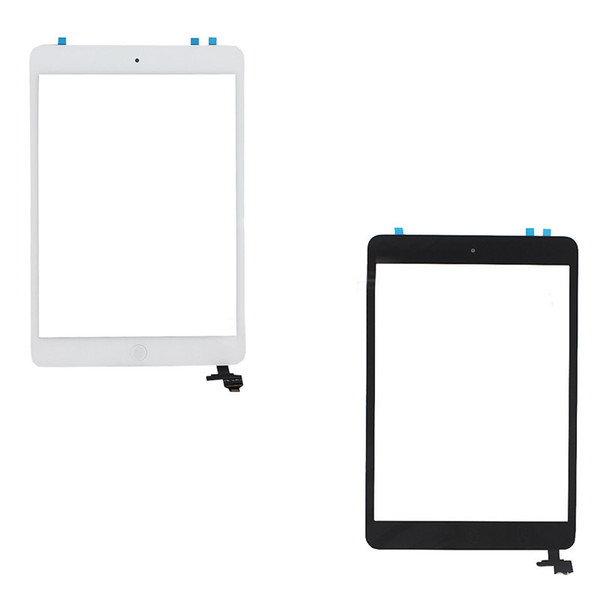 100% New Touch Screen Glass Panel with Digitizer with ic Connector Buttons for iPad Mini 2 STY190