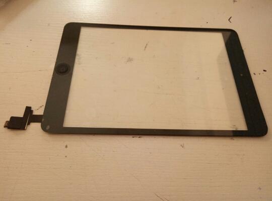 100% New Touch Screen Glass Panel with Digitizer with ic Connector Buttons for iPad Mini 1 2