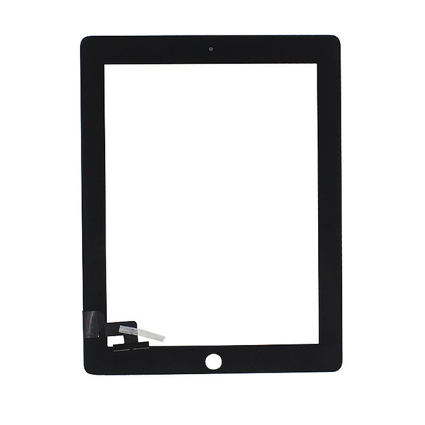 Grade A +++ Touch Screen Digitizer For iPad 2 3 4 Replacement Black White Assembly With Home Button & Adhesive