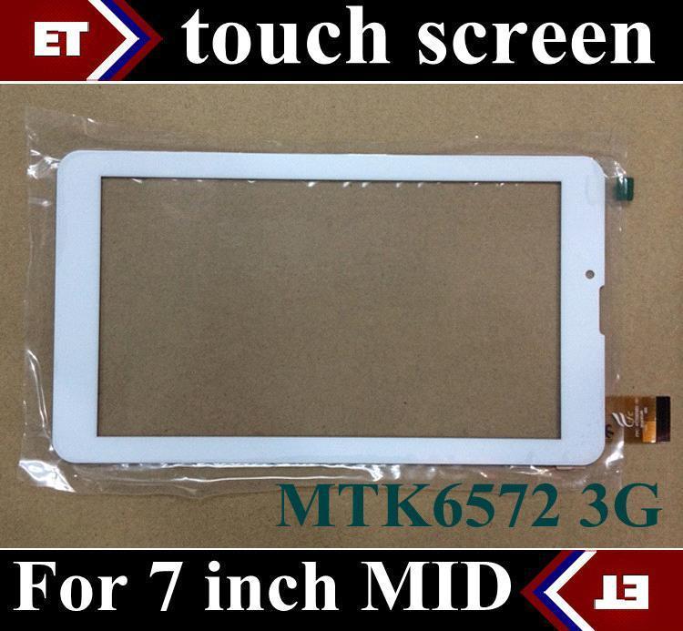 10PCS 7 inch original Touch Screen with Glass Digitizer for 7 inch 3G Phone Call Tablet PC MTK6572 Dual Core TC11